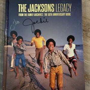 Jackson 5 Signed Book The Jacksons Legacy 50th Anniversary Book PSA Authentic